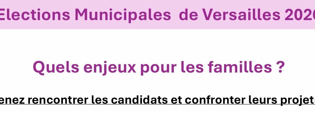 Elections municipales à Versailles de 2026